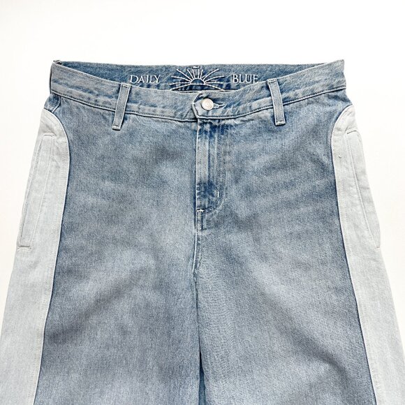 Daily Blue Easy Jeans Wide Leg Pacific Blue Wash Size 28 - Picture 4 of 13